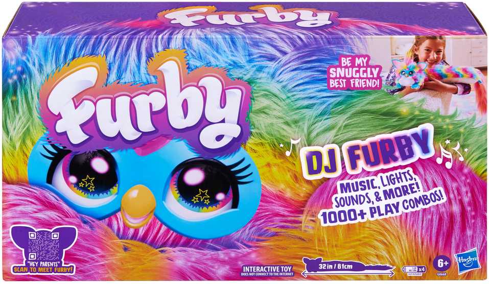 Interaktyvus žaislas Furby DJ Rainbow