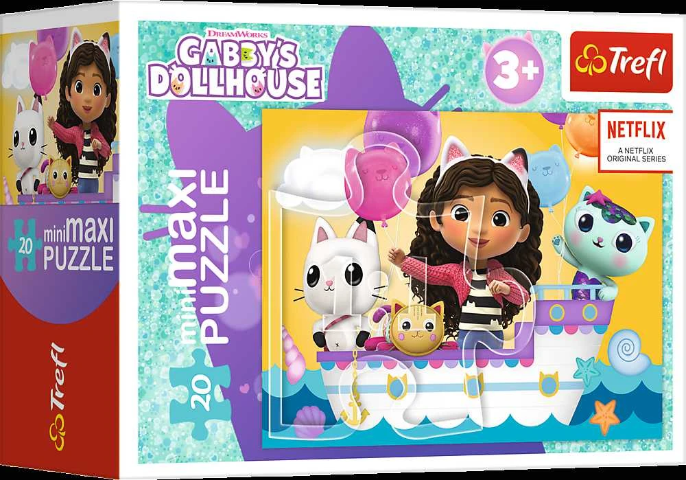 Gabby's Dollhouse GABBY´S DOLLHOUSE TREFL mini maxi dėlionė 20 det.
