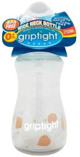GRIPTIGHT buteliukas plačiu kakleliu 250 ml.