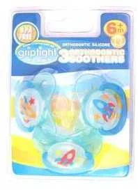 GRIPTIGHT ortodontinis silikoninis čiulptukas nuo 6 mėn.