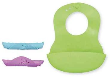 GRIPTIGHT silikoninis seilinukas su kišenėle nuo 6 mėn.
