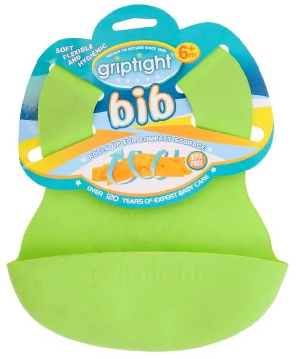 GRIPTIGHT silikoninis seilinukas su kišenėle nuo 6 mėn.