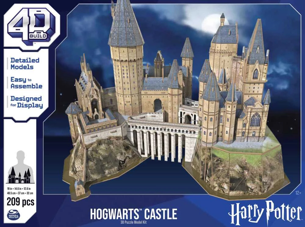 Spin Master HARRY POTTER 4D dėlionė „Hogvartso pilis“
