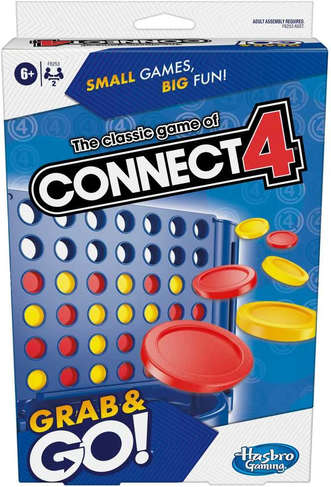HASBRO GAMING „Grab&Go“ kelioninis žaidimas „Connect 4“