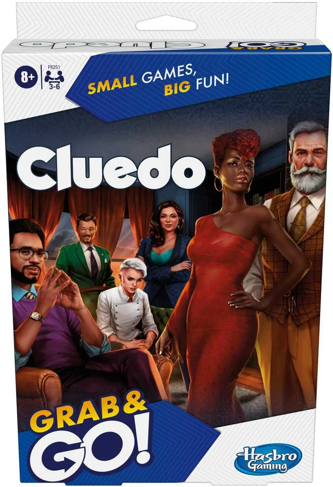 HASBRO GAMING „Grab&Go“ kelioninis žaidimas „Clue“