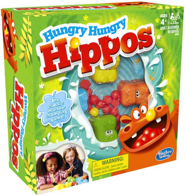 Hasbro Stalo žaidimas HUNGRY HUNGRY HIPPOS (Alkani begemotai)