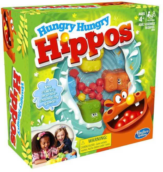 Hasbro Stalo žaidimas HUNGRY HUNGRY HIPPOS (Alkani begemotai)