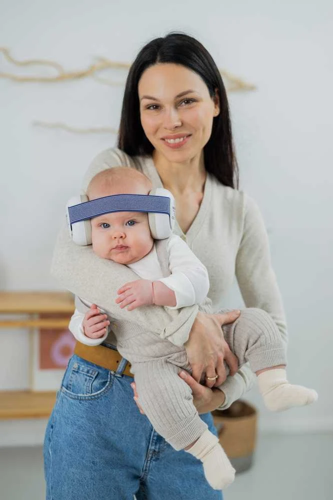 Haspro apsauginės ausinės kūdikiams mėlynos BE05B