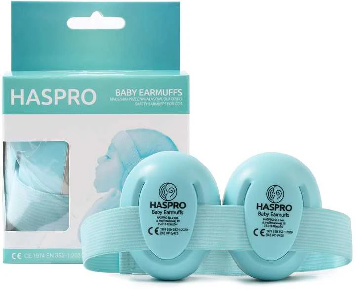 Haspro apsauginės ausinės kūdikiams mėtinės BE05M
