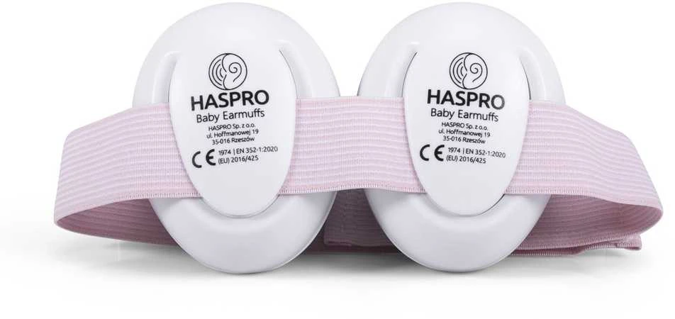 Haspro apsauginės ausinės kūdikiams rožinės BE05G BE05G