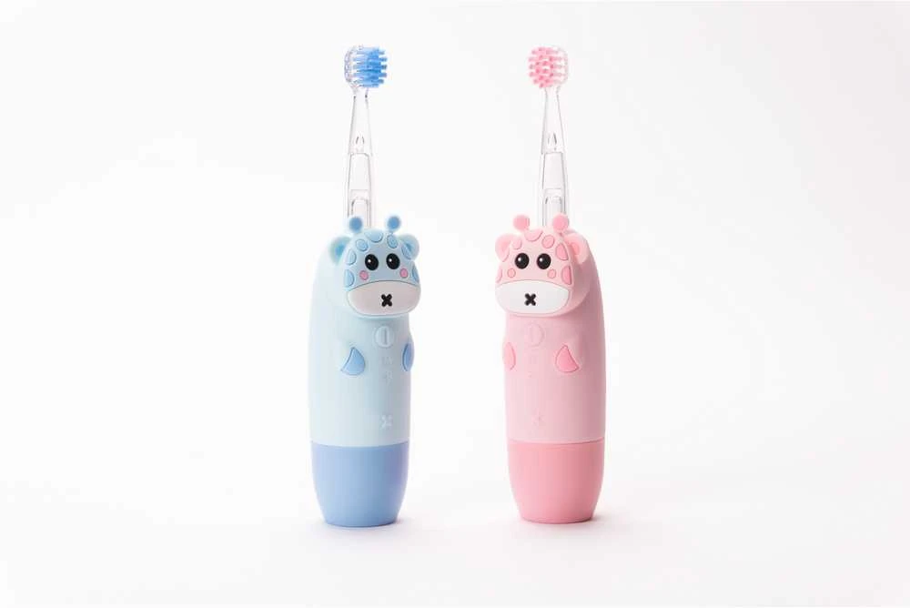 InnoGiO elektrinis dantų šepetėlis žirafa rožinis GIO-450PINK