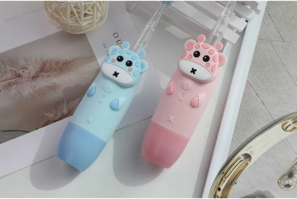 InnoGiO elektrinis dantų šepetėlis žirafa rožinis GIO-450PINK