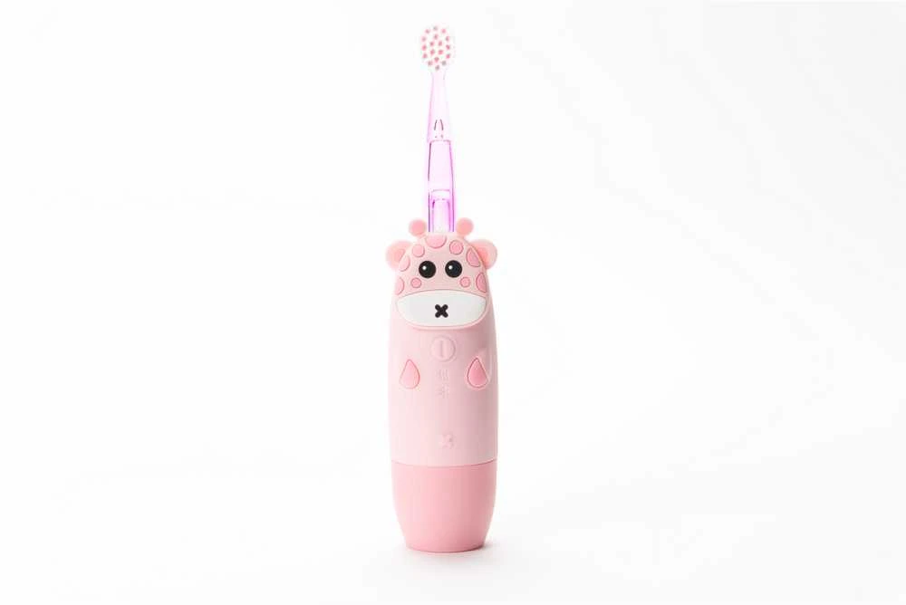 InnoGiO elektrinis dantų šepetėlis žirafa rožinis GIO-450PINK