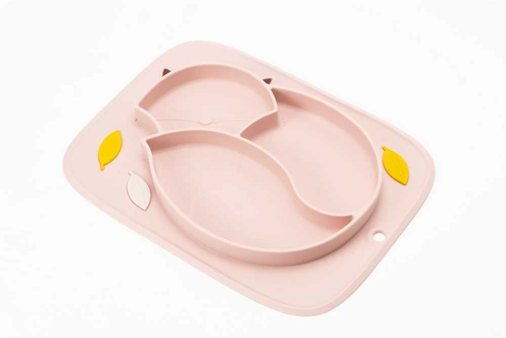 InnoGiO lėkštutė silikoninė neslystanti rožinė GIOfresh GIO-900PINK