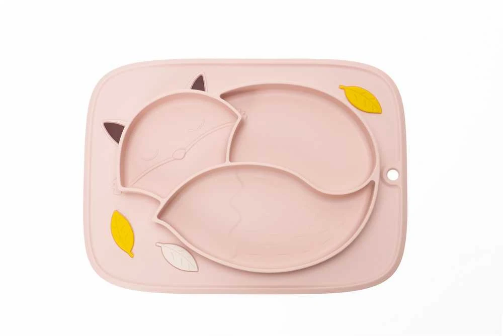 InnoGiO lėkštutė silikoninė neslystanti rožinė GIOfresh GIO-900PINK