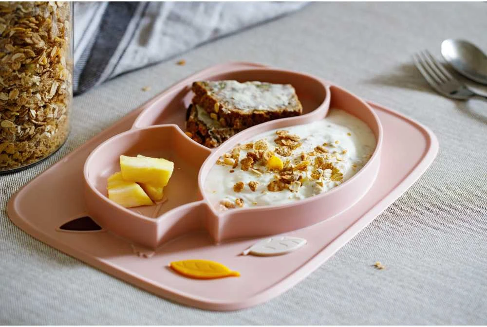InnoGiO lėkštutė silikoninė neslystanti rožinė GIOfresh GIO-900PINK