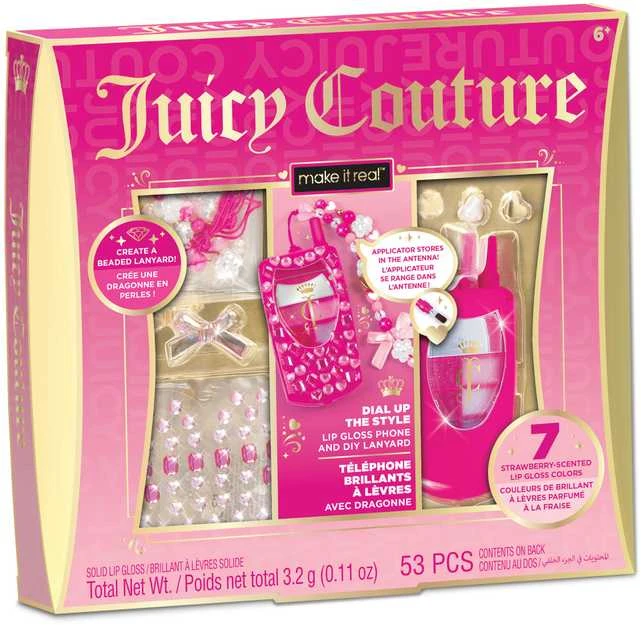JUICY COUTURE MAKE IT REAL „“ kūrybinis rinkinys su lūpų blizgiais „Telefonas“