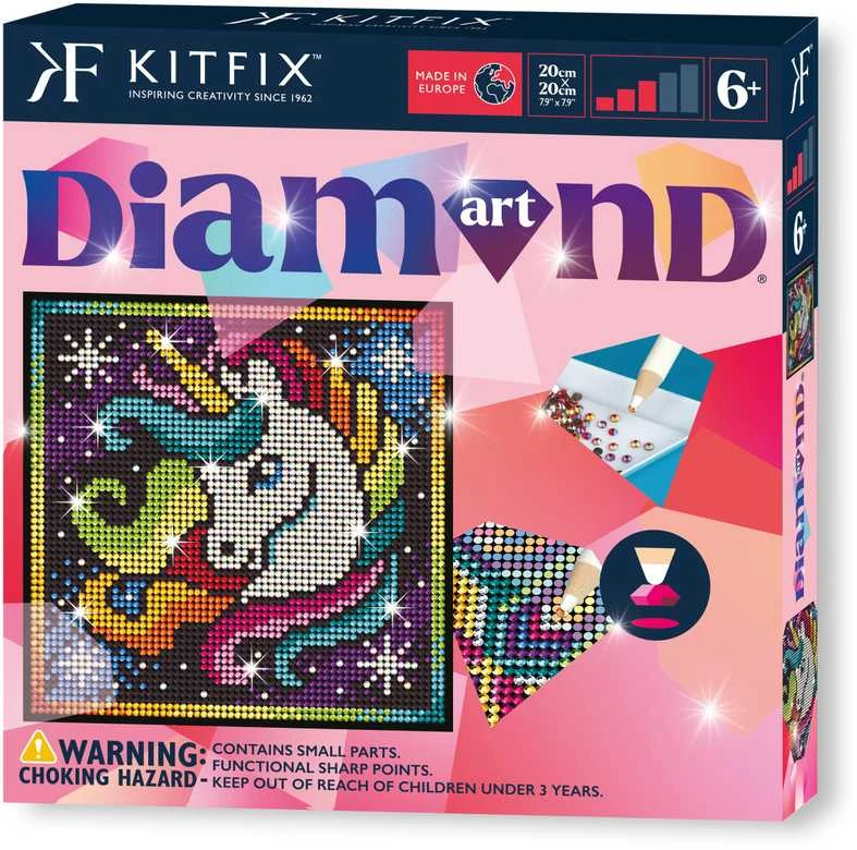 KITFIX DIY Deimančiukų menas „Vienaragis“