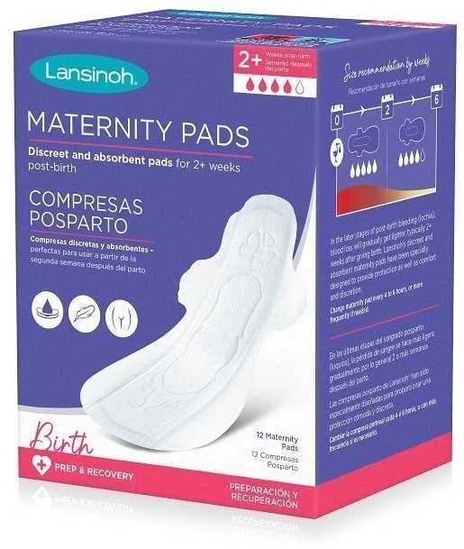 LANSINOH diskretiški ir sugeriantys paketai M, praėjus 2 savaitėms po gimdymo Discreet&Absorbent, 12 vnt.