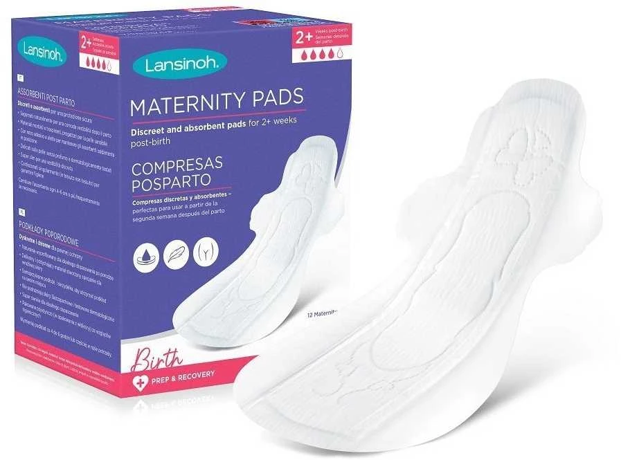 LANSINOH diskretiški ir sugeriantys paketai M, praėjus 2 savaitėms po gimdymo Discreet&Absorbent, 12 vnt.
