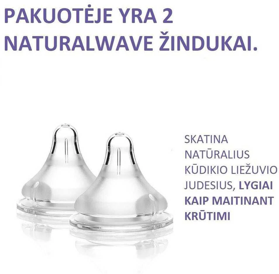 LANSINOH lėto pratekėjimo žindukai SLOW FLOW, 2 vnt.
