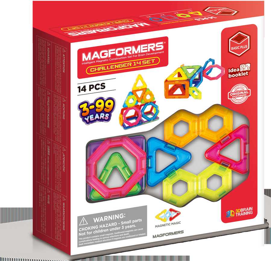 MAGFORMERS Magnetinis rinkinys „Iššūkis“, 14 det.