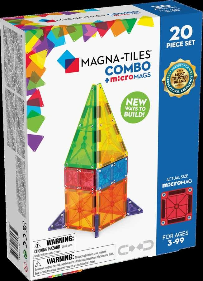 MAGNA-TILES MICROMAGS Konstruktorius „Combo“, 20 det.