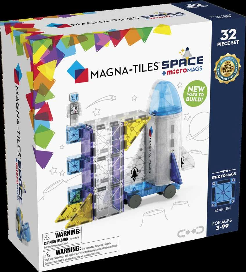 MAGNA-TILES MICROMAGS Konstruktorius „Kosmosas“, 32 det.