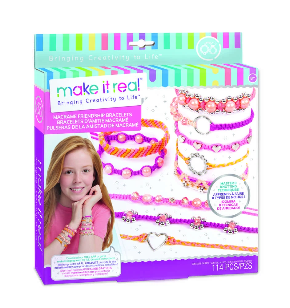 MAKE IT REAL Pintos apyrankės „Macrame“