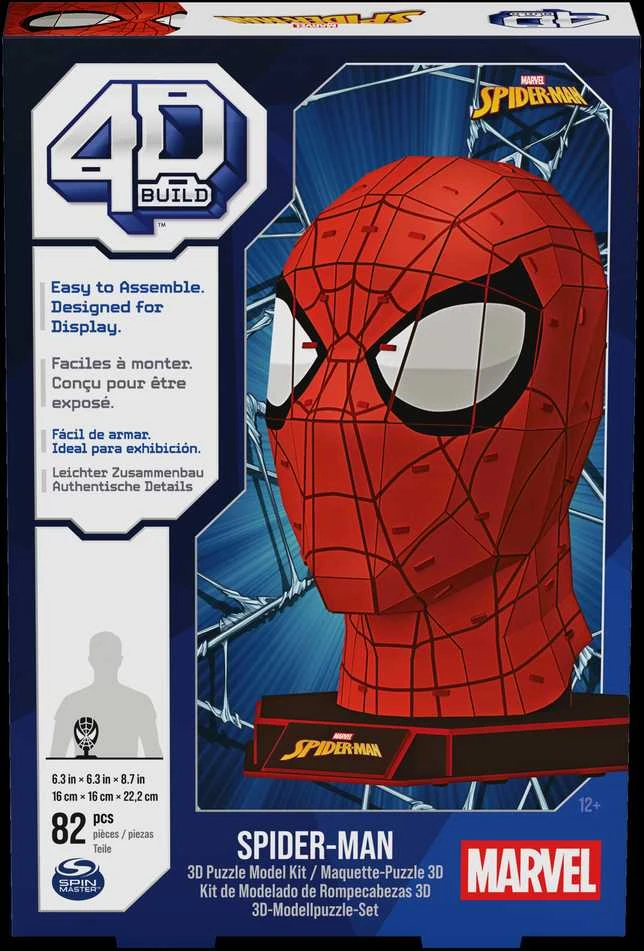 Spin Master Marvel 4D dėlionė „: Žmogus-voras“
