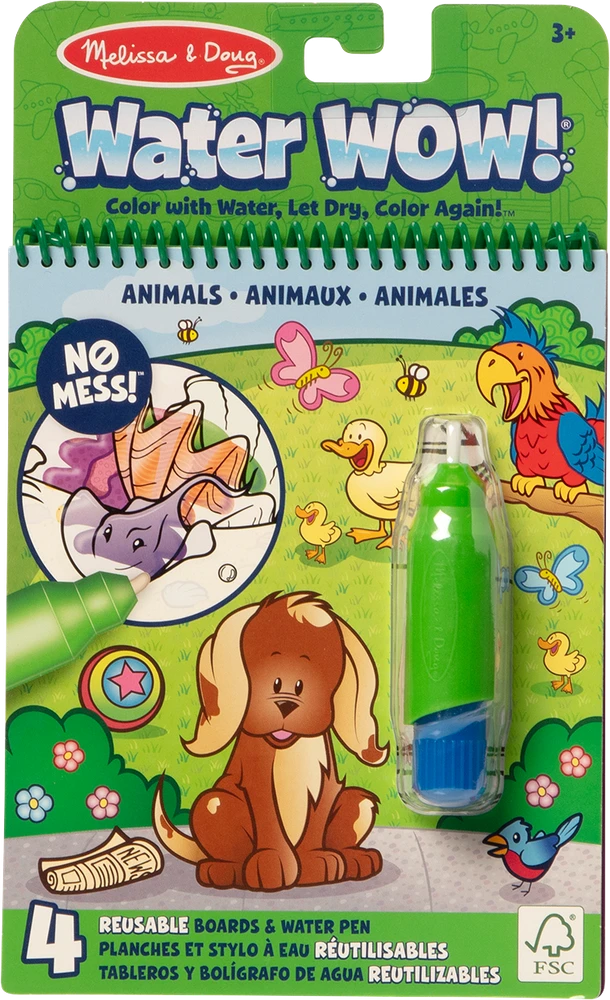 MELISSA & DOUG WATER WOW! Piešimo vandeniu rinkinys „Gyvūnai“
