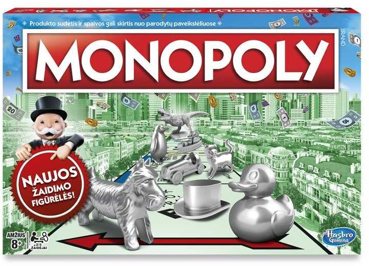 Hasbro stalo žaidimas MONOPOLY CLASSIC, C1009633 (lietuvių k.)