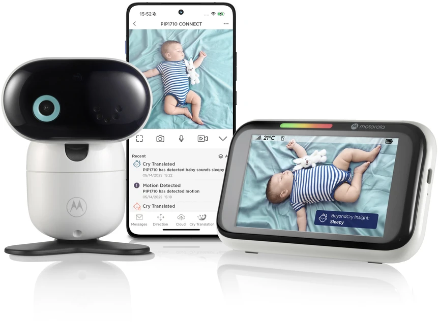 „Motorola“ 5 colių monitorius su dirbtiniu intelektu ir „Stargrip“ | PIP1710 Connect