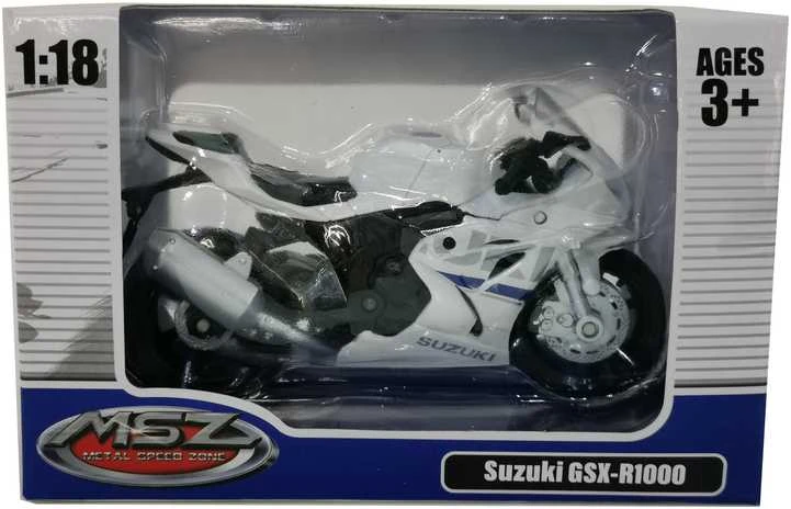 MSZ Motociklas SUZUKI GSR-R1000, 1:18