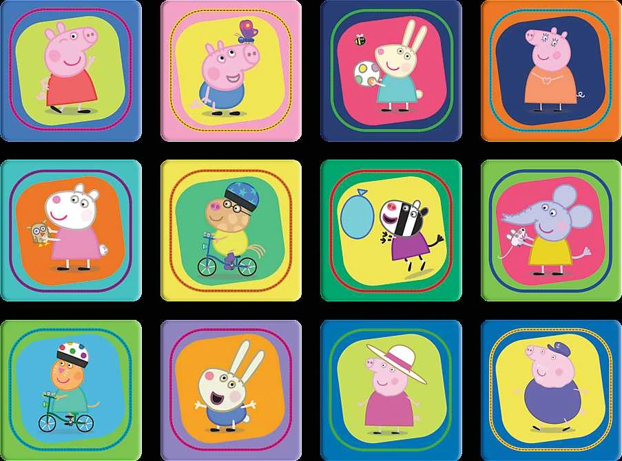 TREFL PEPPA PIG 30+ 48+ 24 memo kortelės, dėlionė-žaidimas „Pepa“