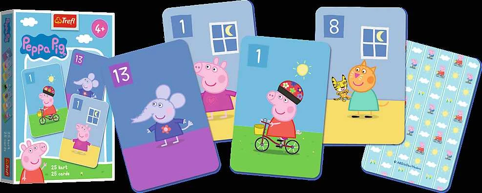 Peppa Pig TREFL Kortų žaidimas „Kiaulytė Pepa“