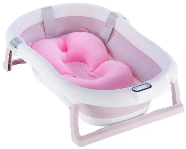 Pink Rožinė Sulankstoma vonia Bath & Care su termometru, Rožinė