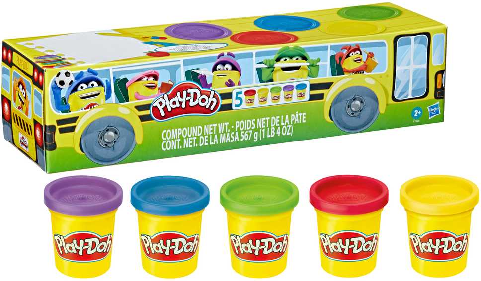 PLAY-DOH Plastilino rinkinys, 5 vnt.