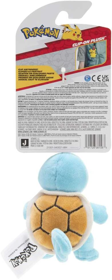 POKEMON Prisegamas pliušinis žaislas W8, 8 cm