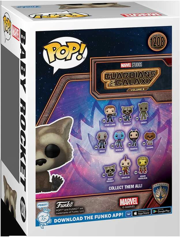 FUNKO POP! Vinilinė figūrėlė: Guardians of The Galaxy 3 - Baby Rocket