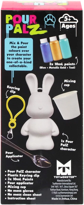 Pour Palz DIY Mini dažų zuikutis su pakabučiu