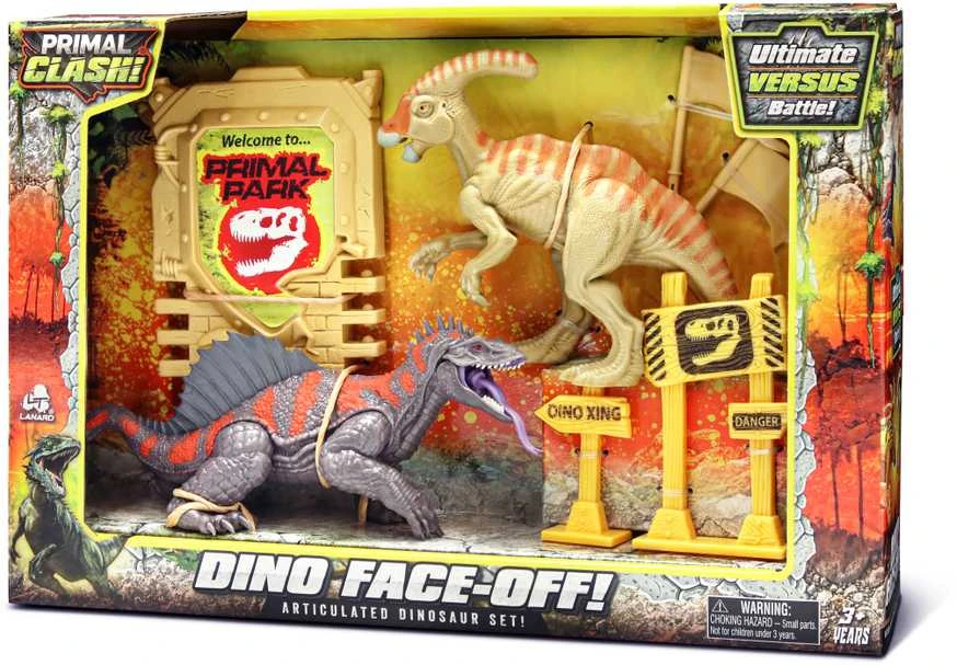 PRIMAL CLASH Rinkinys „Dinozaurų dvikova“
