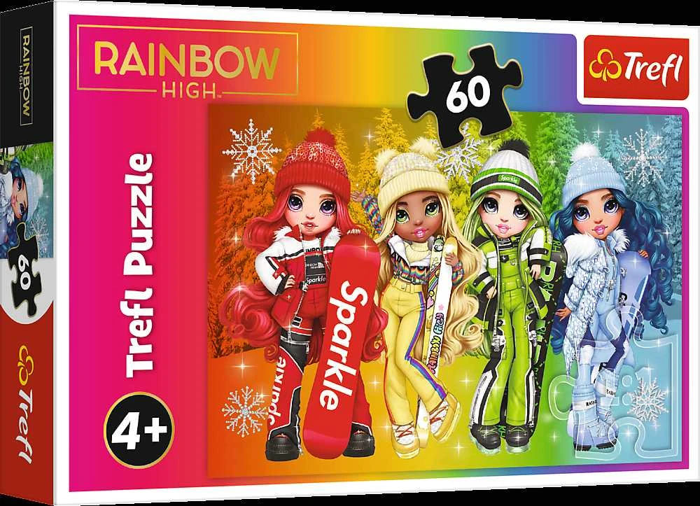 Trefl Dėlionė 60 vnt. - Lėlės „Rainbow high“