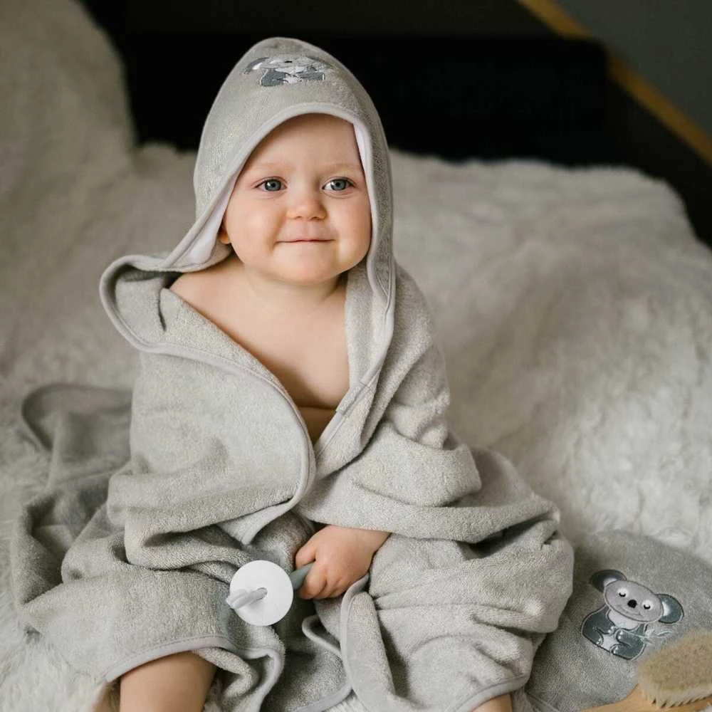 Baby Ono BabyOno pirštinė vaiko maudymui bambukinė pilka 347/09