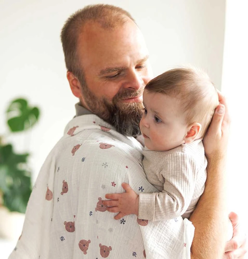 EgaKids BabyOno BabyOno vystyklai medvilniniai 3 vnt kreminis 828/03