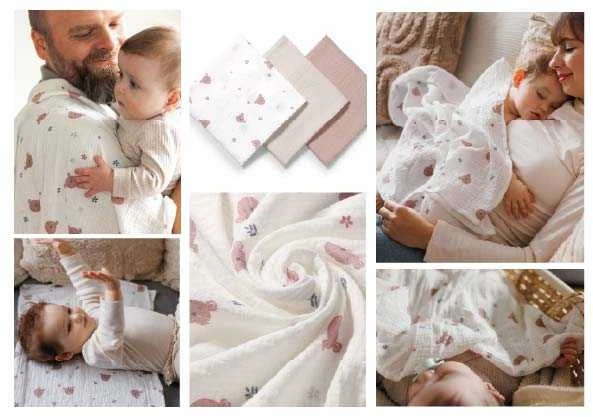 EgaKids BabyOno BabyOno vystyklai medvilniniai 3 vnt kreminis 828/03