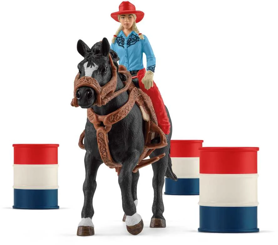 SCHLEICH „Naminiai gyvūnai“ Rinkinys - Kaubojė ant žirgo