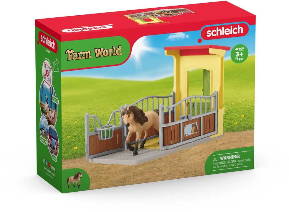 SCHLEICH FARM WORLD Ponių dėžutė su Islandijos puskraujų veislės žirgu