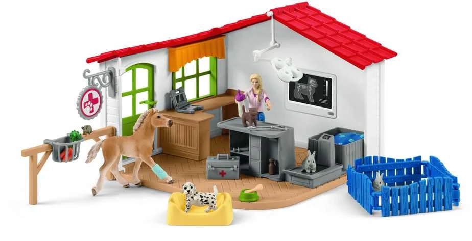 SCHLEICH FARM WORLD Veterinarijos klinika su naminiais gyvūnais