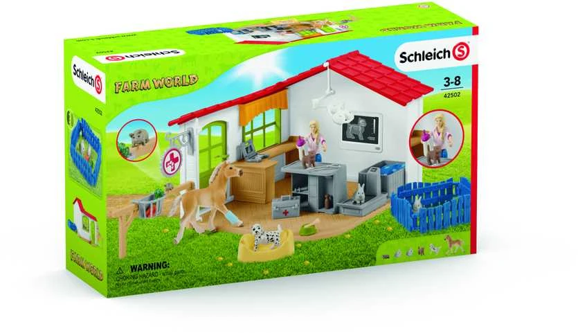 SCHLEICH FARM WORLD Veterinarijos klinika su naminiais gyvūnais